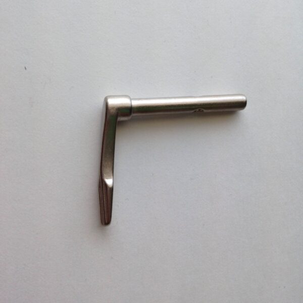 A metal handle on the wall.