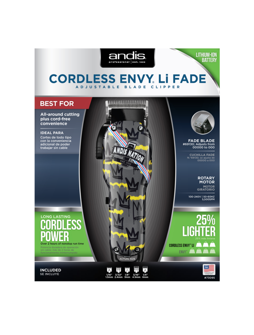 Andis Cordless Envy Li Fade – Andis Nation - The Clipper KingZ