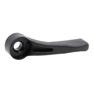 A black handle for a bicycle