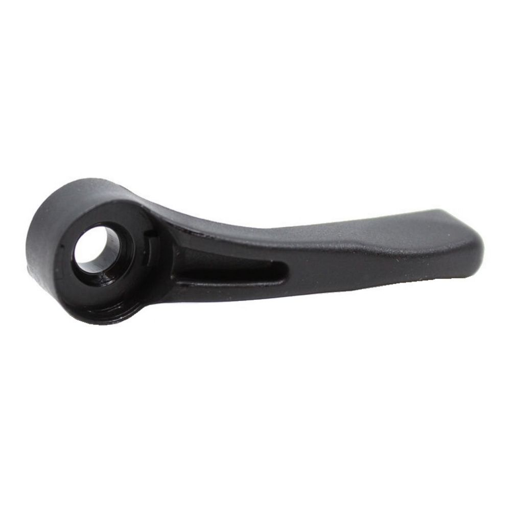 A black handle for a bicycle
