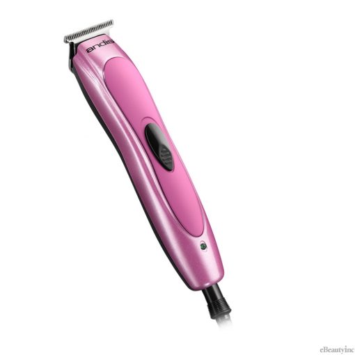 A pink hair trimmer is sitting on the floor.