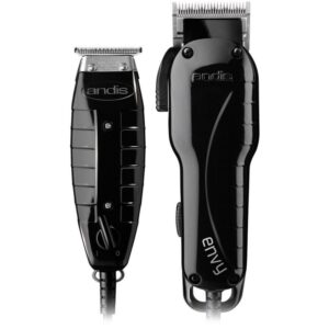 A black and silver set of hair clippers.