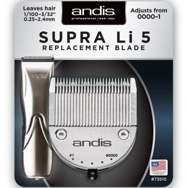 A package of an andis supra li 5 replacement blade.