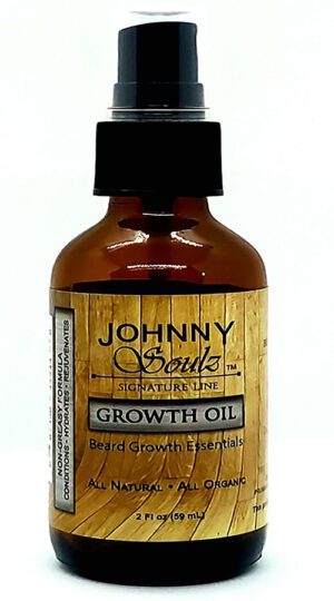 A bottle of johnny sands growth oil.