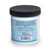 A jar of hair styling cream with black lid.