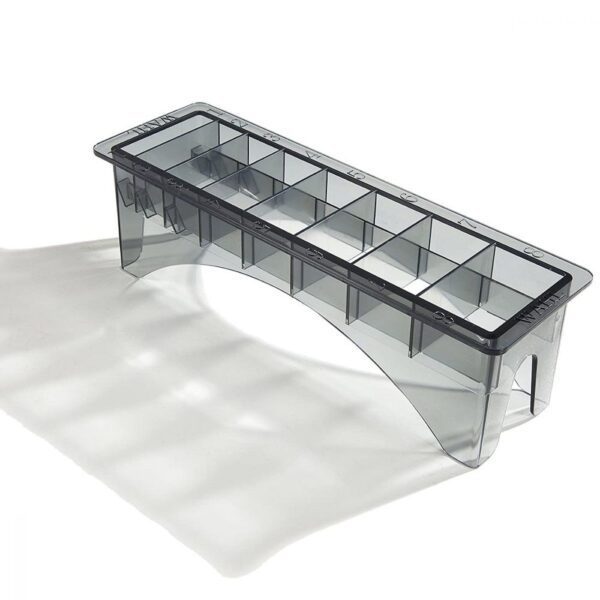 A bench with a glass top on the bottom of it.