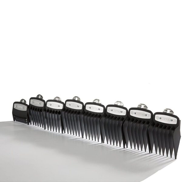 A row of combs on top of a table.