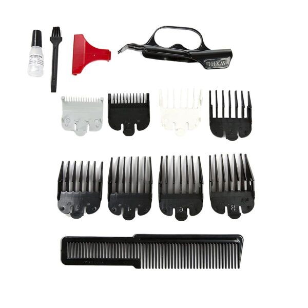 A set of different types of hair clippers.